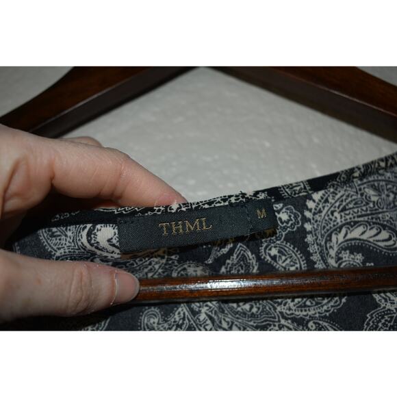 THML Black White Paisley Tank Size M - Picture 3 of 5